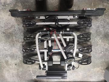 Portabici 4 posti da gancio traino