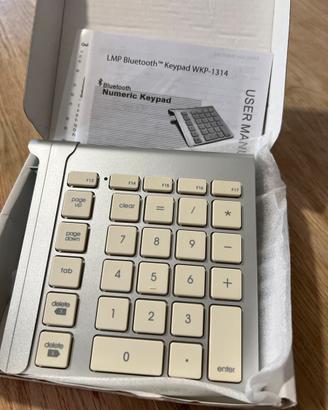 Tastierino numerico Bluetooth LMP WKP-1314 per Mac