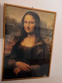 Quadro Puzzle La Gioconda con cornice