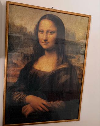 Quadro Puzzle La Gioconda con cornice
