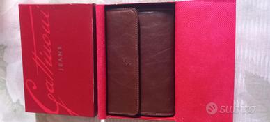 portafoglio in vera pelle