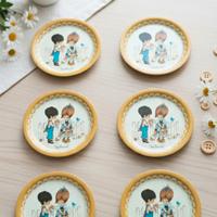 6 sottobicchieri miss Petticoat simil Holly Hobbie