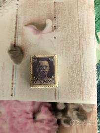 Francobollo Vittorio Emanuele III (50 cent)