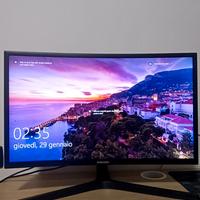 Coppia Monitor Gaming: Samsung 144Hz Curvo + AOC