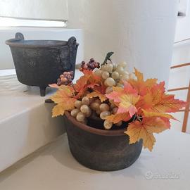 COPPIA ANTICHI PAIOLI IN RAME MASSICCIO DEL 700