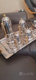 Set caffè vintage acciaio inox