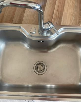 Lavello inox Franke 86x 50 con rubinetto