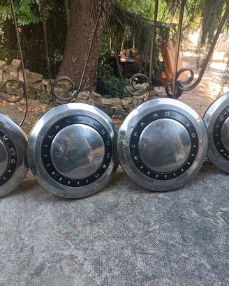 Quattro borchie per Alfa Romeo vintage diametro 24