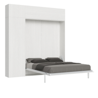LETTO MATRIMONIALE MURO BIANCO FRASSINO CON COL