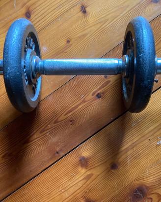 manubrio con pesi da 2 kg