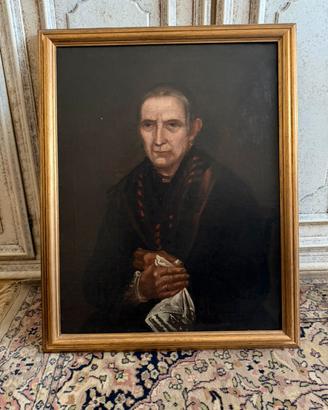 Ritratto femminile d’epoca olio su tela