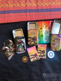 Mini tin e accessori pokemon