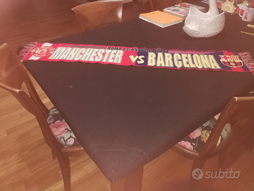 Sciarpa calcio Manchester-Barcellona