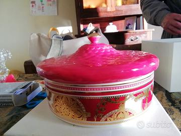 contenitore natalizio con coperchio