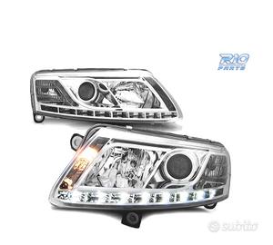 FARI AUDI A6 C6 04-08 CON DRL TRU CROMATI