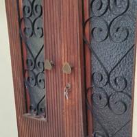 2 Portoncini ingresso anni '60 in legno e ferro