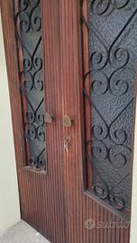 2 Portoncini ingresso anni '60 in legno e ferro