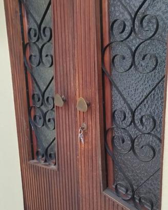 2 Portoncini ingresso anni '60 in legno e ferro