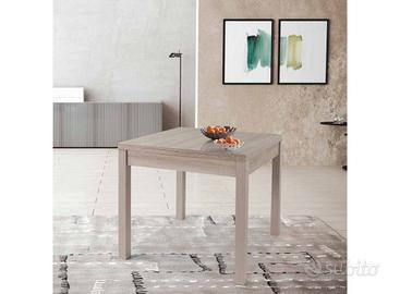 Tavolo 90x90 apertura a libro