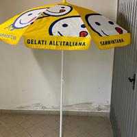 Ombrellone da bar pubblicitario Sammontana nuovo