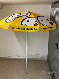 Ombrellone da bar pubblicitario Sammontana nuovo
