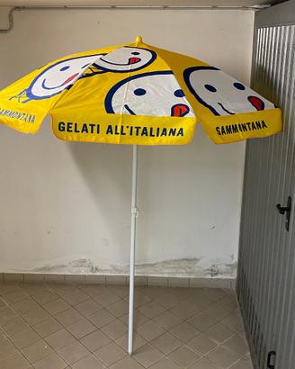 Ombrellone da bar pubblicitario Sammontana nuovo