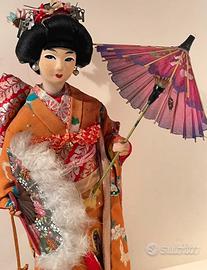 Bambola vintaga Geisha Giappone anni 60 70