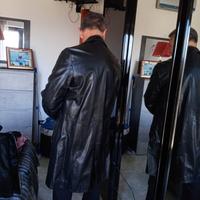 Cappotto in vera pelle colore nero taglia L/50