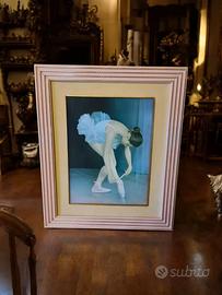 Quadro con stampa di ballerina 48x58cm