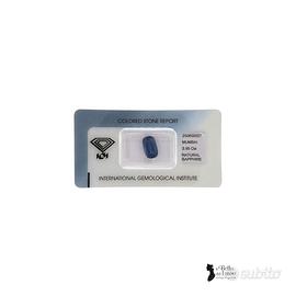 Zaffiro blu CT. 3,95 certificato IGI - cod. 101