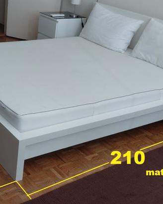 Letto Ikea MALM bianco con materasso Sultan