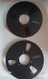 2x Bobine REVOX in alluminio nero 26cm (10,5")