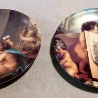 Piatti con angeli in ceramica dI LIMOGES
