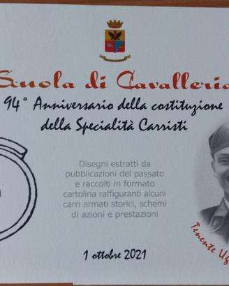 Cartoline militari 94° Anniversario Carristi
