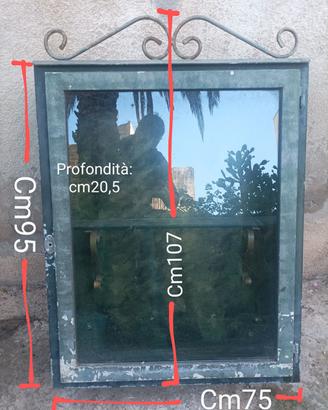 Vetrinetta espositiva con vetro antisfondamento