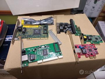 Schede di rete, Sata, Riser pciex, adattatore ide-