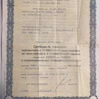 Certificato azionario originale Quaker 2003