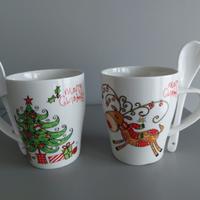 Tazze mug in porcellana Merry Christmas Natale