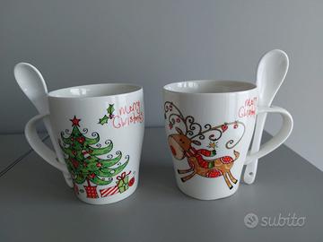 Tazze mug in porcellana Merry Christmas Natale
