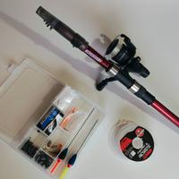 Kit da pesca con canna Lure Telesco 240 Caperlan