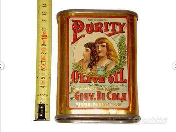 latta olio oliva giovanni di cola antica vintage