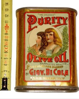 latta olio oliva giovanni di cola antica vintage