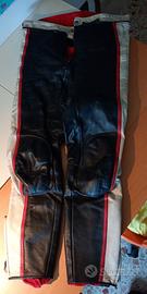 🔥 Pantaloni moto in pelle VINTAGE RACING – Tg. M