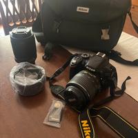 Nikon d3200 + 2 obiettivi