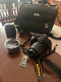 Nikon d3200 + 2 obiettivi