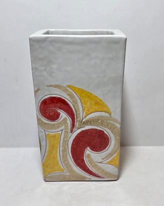 Vaso fiori ceramica figure geometriche astratte