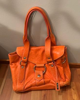 Borsa MIU MIU originale in pelle arancio