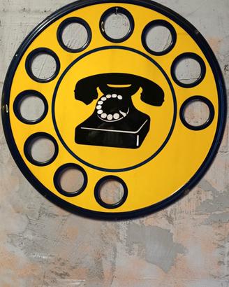 cartello telefonico anni 50