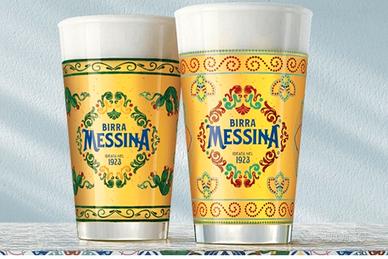 4 Bicchieri BIRRA MESSINA