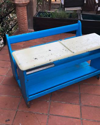 BANCO DI SCUOLA IN LEGNO MASSELLO - PRIMI  '900